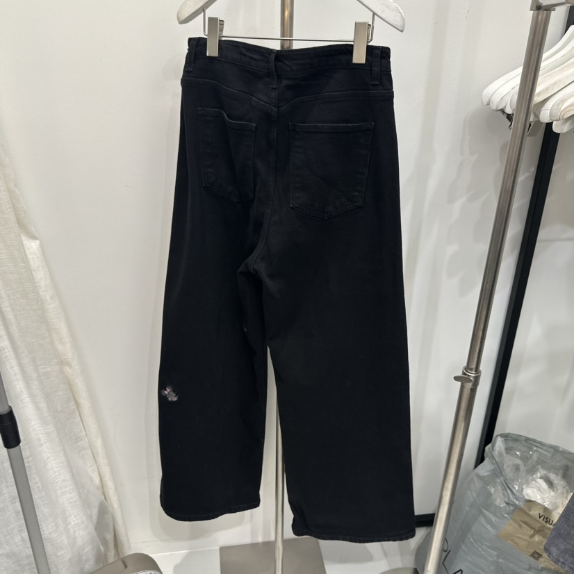 VISUAL SPACE東大門㊣代購女裝新品真品推薦休閑牛仔褲刺繡VISUAL SPACE牛仔褲