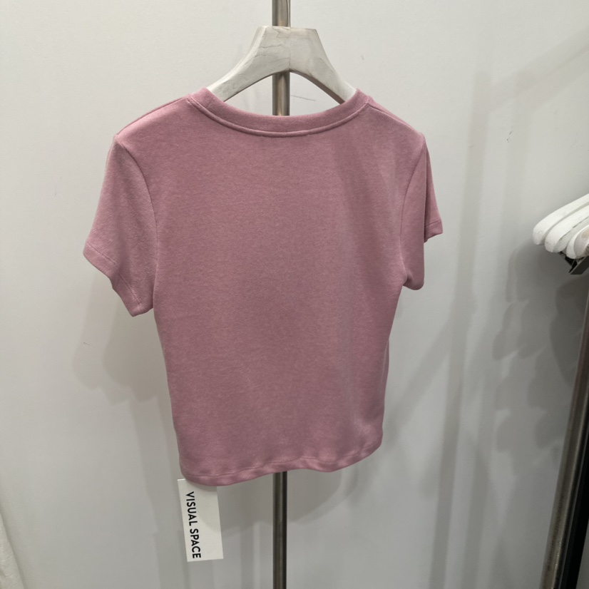 VISUAL SPACE韓國直郵㊣女裝新品休閑職業推薦25秋夏真品T恤VISUAL SPACET恤