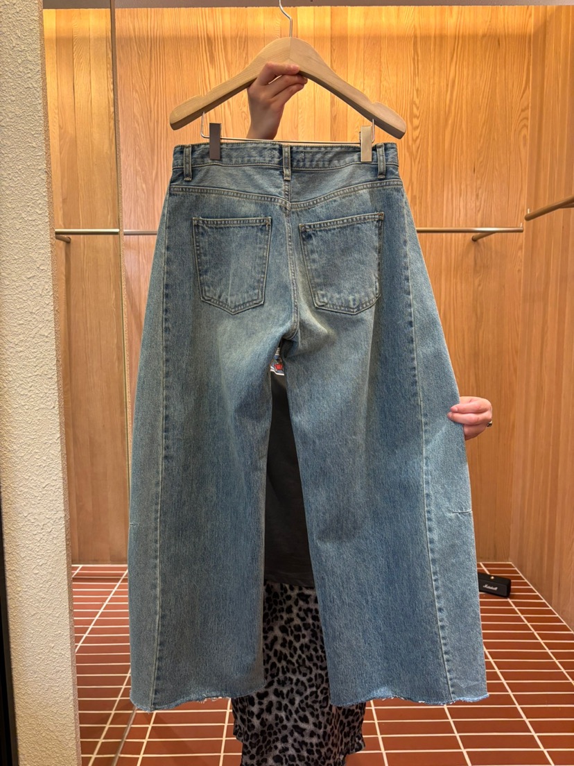 CHOI-L韓國直郵㊣女士新品25秋夏人氣真品時尚休閑職業牛仔褲CHOI牛仔褲
