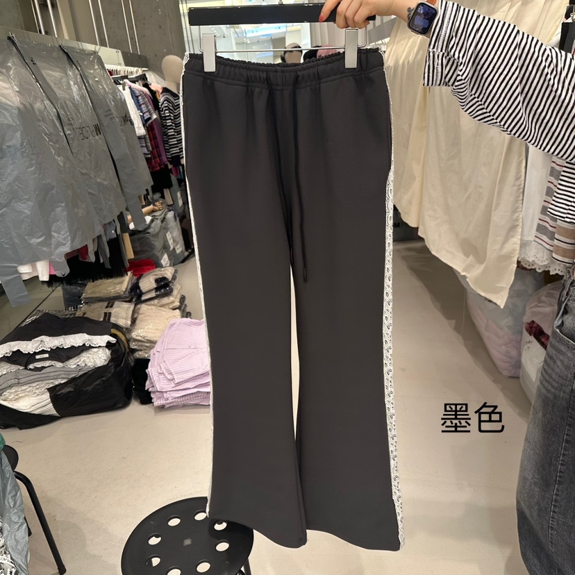 ARTE STUDIO東大門㊣代購女裝新款休閑25秋夏休閑褲流蘇蕾絲ARTE STUDIO休閑褲圖色1