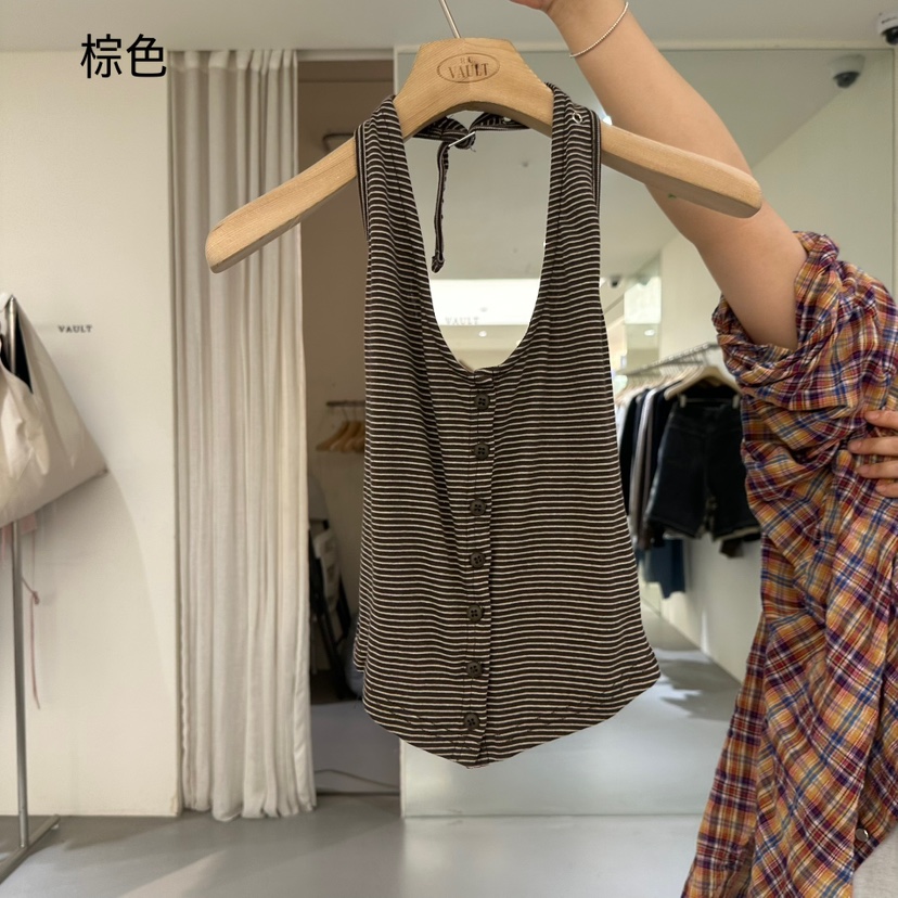VAULT韓國直郵㊣女裝新品人氣推薦休閑25秋夏熱賣職業吊帶背心VAULT吊帶/背心圖色3