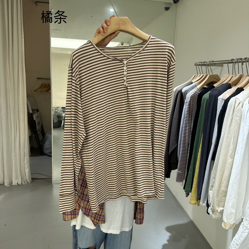VAULT東大門㊣直郵女裝新品25秋夏真品職業熱賣休閑長袖T恤VAULT長袖T恤圖色2