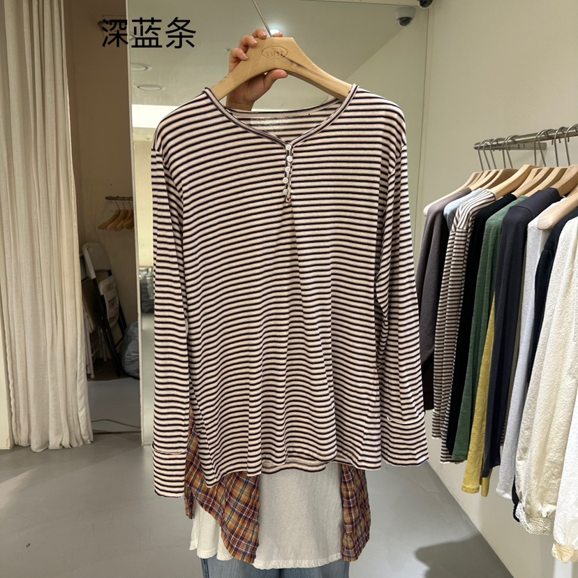 VAULT東大門㊣直郵女裝新品25秋夏真品職業熱賣休閑長袖T恤VAULT長袖T恤圖色3