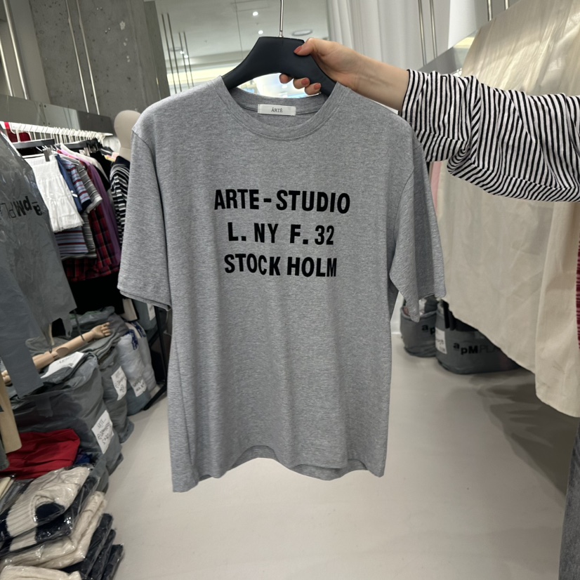 ARTE STUDIO韓國代購㊣女裝新品人氣休閑時尚真品推薦25秋夏T恤ARTE STUDIOT恤圖色3