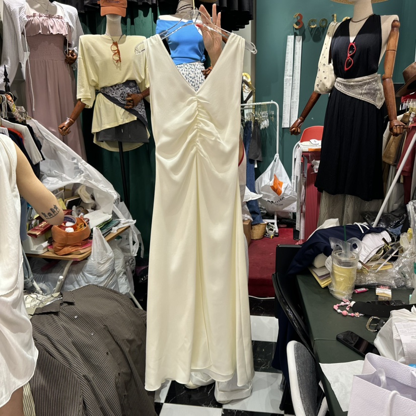 3COLOR東大門㊣代購女士新品25秋夏連衣裙Three color連衣裙圖色1