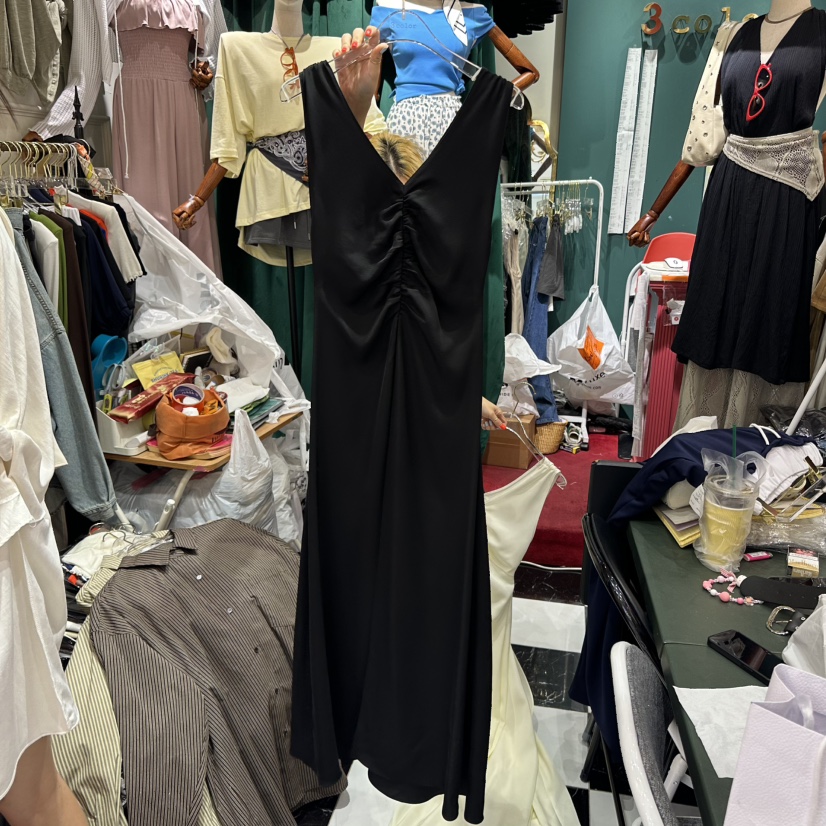 3COLOR東大門㊣代購女士新品25秋夏連衣裙Three color連衣裙圖色2