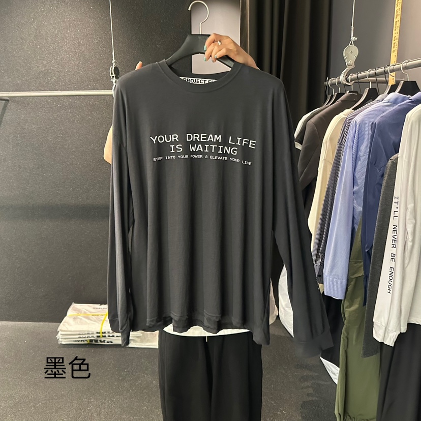 ELF-L東大門㊣直郵女裝新品真品時尚熱賣休閑25秋夏長袖T恤PROJECT ELF/ELF-L長袖T恤圖色2