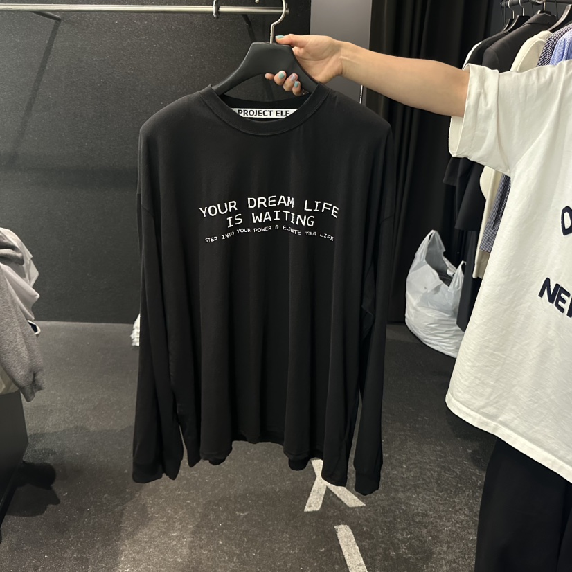 ELF-L東大門㊣直郵女裝新品真品時尚熱賣休閑25秋夏長袖T恤PROJECT ELF/ELF-L長袖T恤圖色4