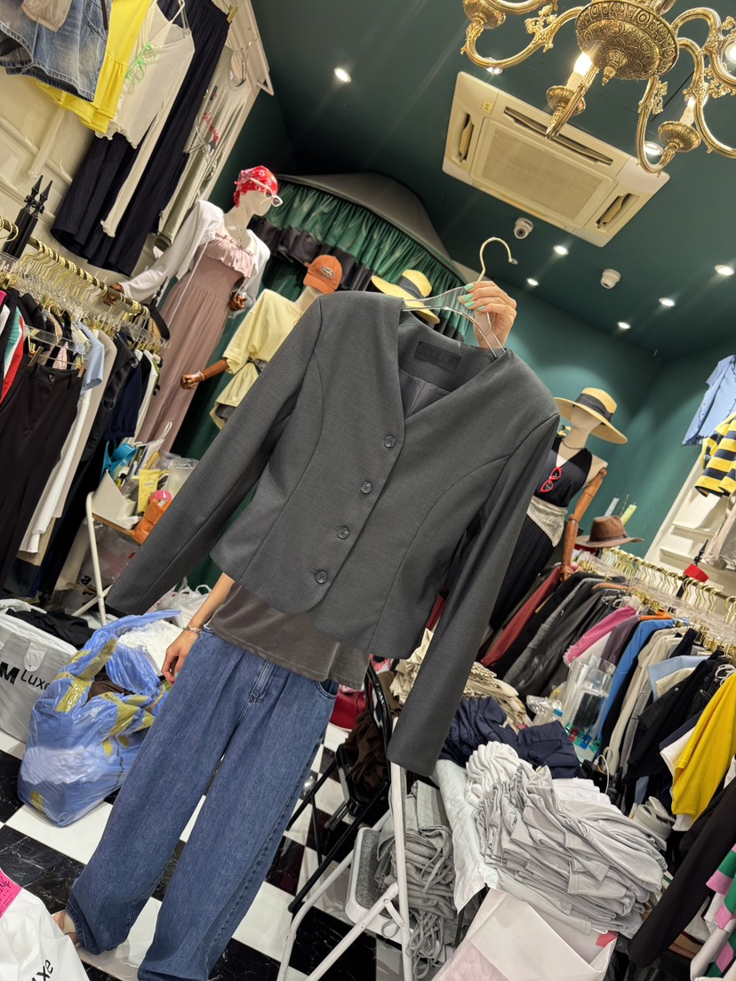 3COLOR韓國代購㊣女裝新品時尚夾克Three color夾克圖色1