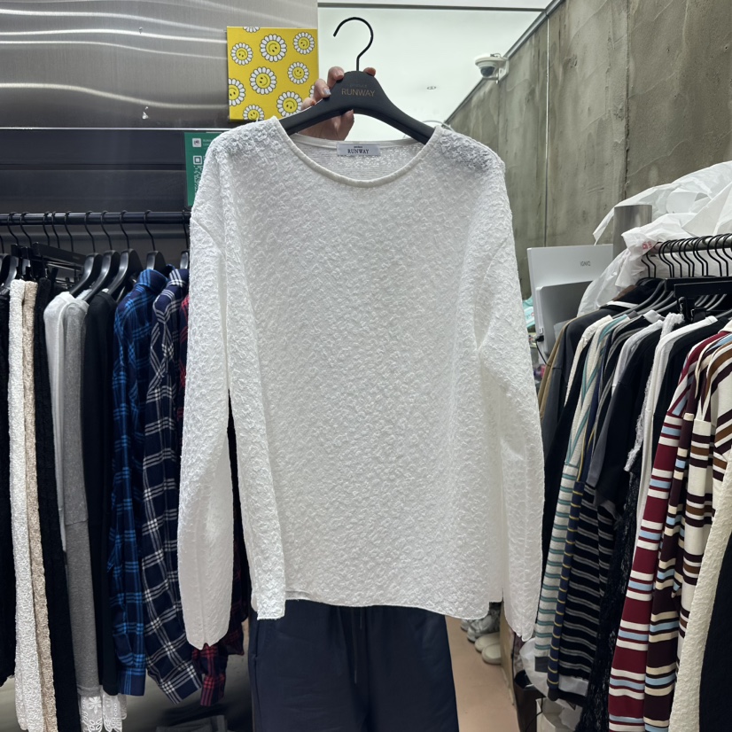 RUNWAY-런웨이東大門㊣實拍女士新款時尚人氣休閑25秋夏長袖T恤RUNWAY長袖T恤圖色1