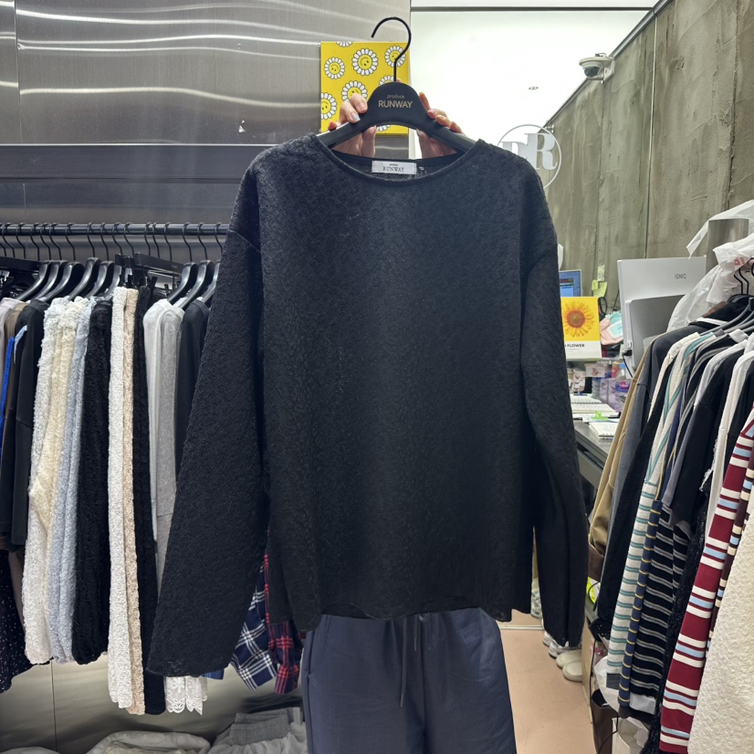 RUNWAY-런웨이東大門㊣實拍女士新款時尚人氣休閑25秋夏長袖T恤RUNWAY長袖T恤圖色3