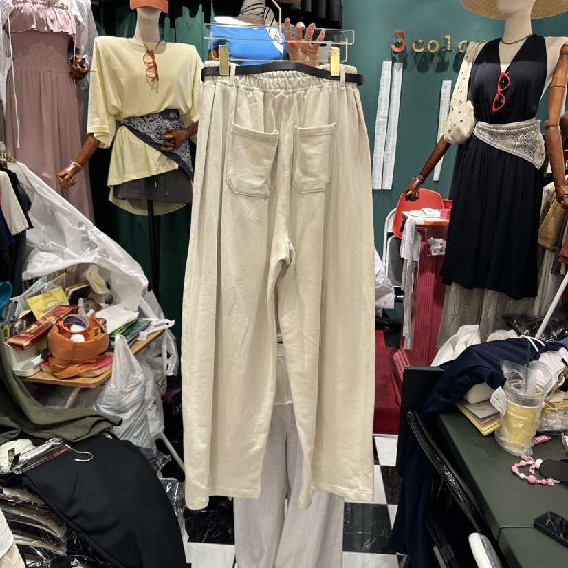 3COLOR東大門㊣直郵女士新品推薦休閑褲含腰帶Three color休閑褲