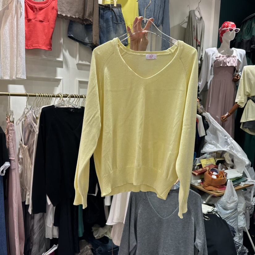 3COLOR韓國代購㊣女士新品職業長袖T恤Three color長袖T恤圖色4