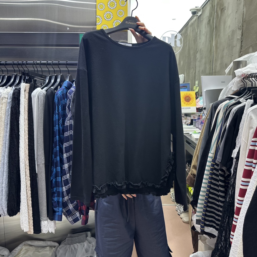 RUNWAY-런웨이韓國代購㊣女裝新品職業熱賣時尚推薦長袖T恤RUNWAY長袖T恤圖色2