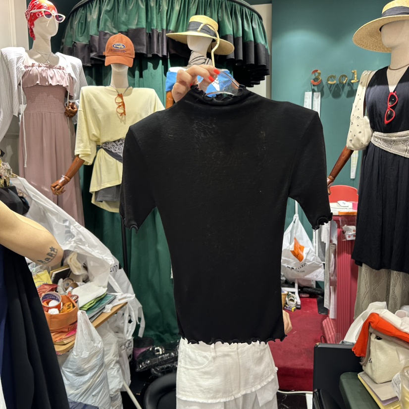 3COLOR東大門㊣實拍女裝新品推薦T恤Three colorT恤圖色2