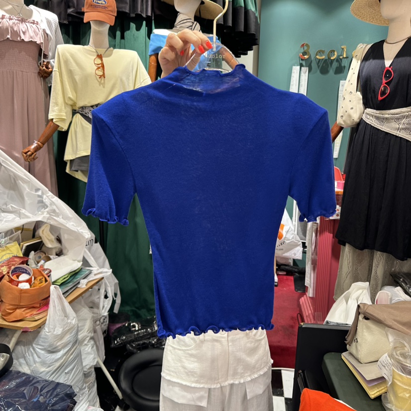 3COLOR東大門㊣實拍女裝新品推薦T恤Three colorT恤圖色4