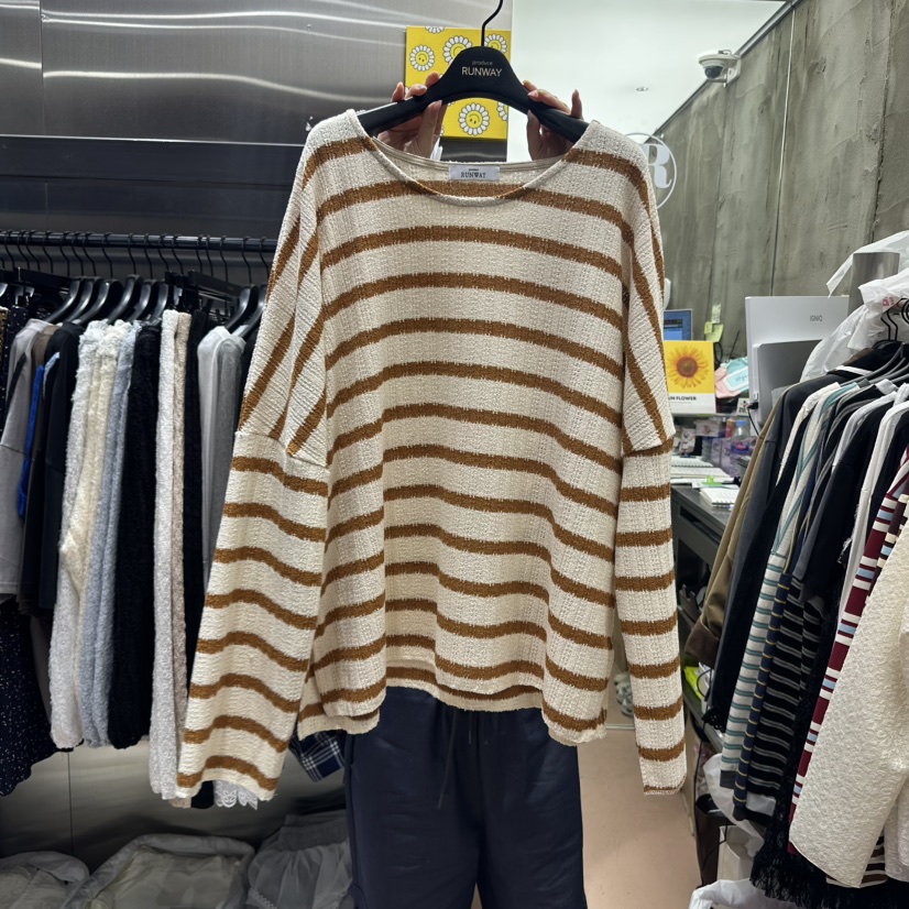 RUNWAY-런웨이韓國代購㊣女裝新品熱賣人氣時尚推薦長袖T恤RUNWAY長袖T恤圖色2