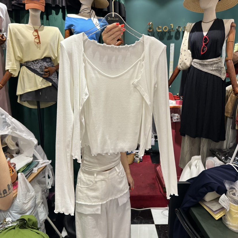 3COLOR東大門㊣直郵女裝新品職業套裝套裝Three color套裝圖色5