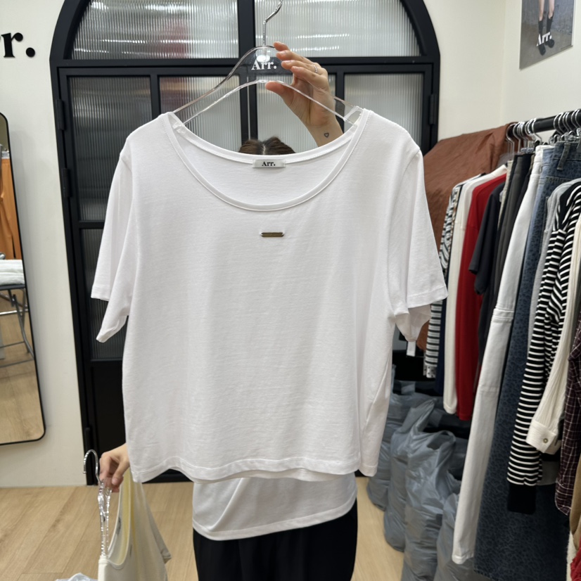ARR韓國直郵㊣女裝新品熱賣25秋夏人氣休閑真品推薦時尚T恤ARRT恤圖色1