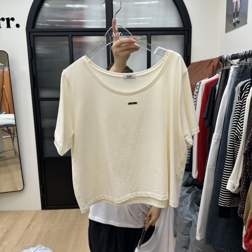 ARR韓國直郵㊣女裝新品熱賣25秋夏人氣休閑真品推薦時尚T恤ARRT恤圖色2