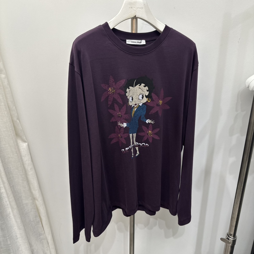 VISUAL SPACE東大門㊣實拍女士新品時尚真品人氣推薦長袖T恤VISUAL SPACE長袖T恤圖色3