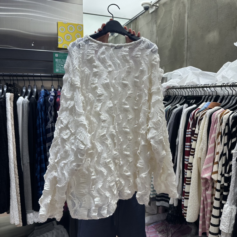 RUNWAY-런웨이東大門㊣實拍女士新品熱賣時尚襯衫蕾絲衫口袋RUNWAY襯衫/蕾絲衫