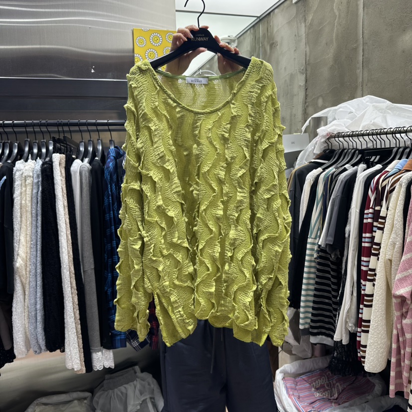 RUNWAY-런웨이東大門㊣實拍女士新品熱賣時尚襯衫蕾絲衫口袋RUNWAY襯衫/蕾絲衫圖色3