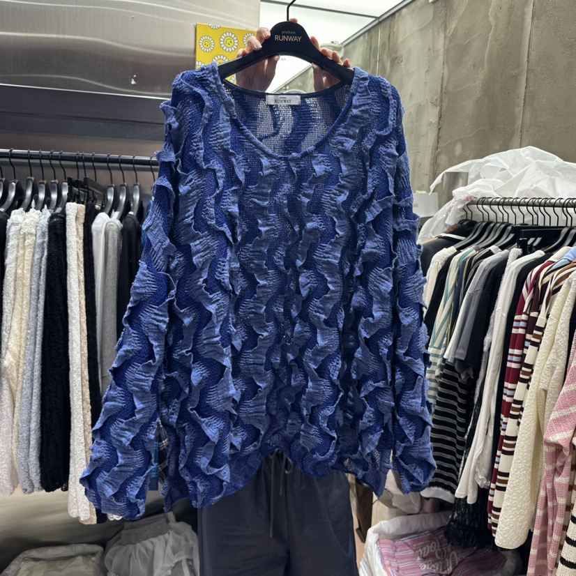 RUNWAY-런웨이東大門㊣實拍女士新品熱賣時尚襯衫蕾絲衫口袋RUNWAY襯衫/蕾絲衫圖色4