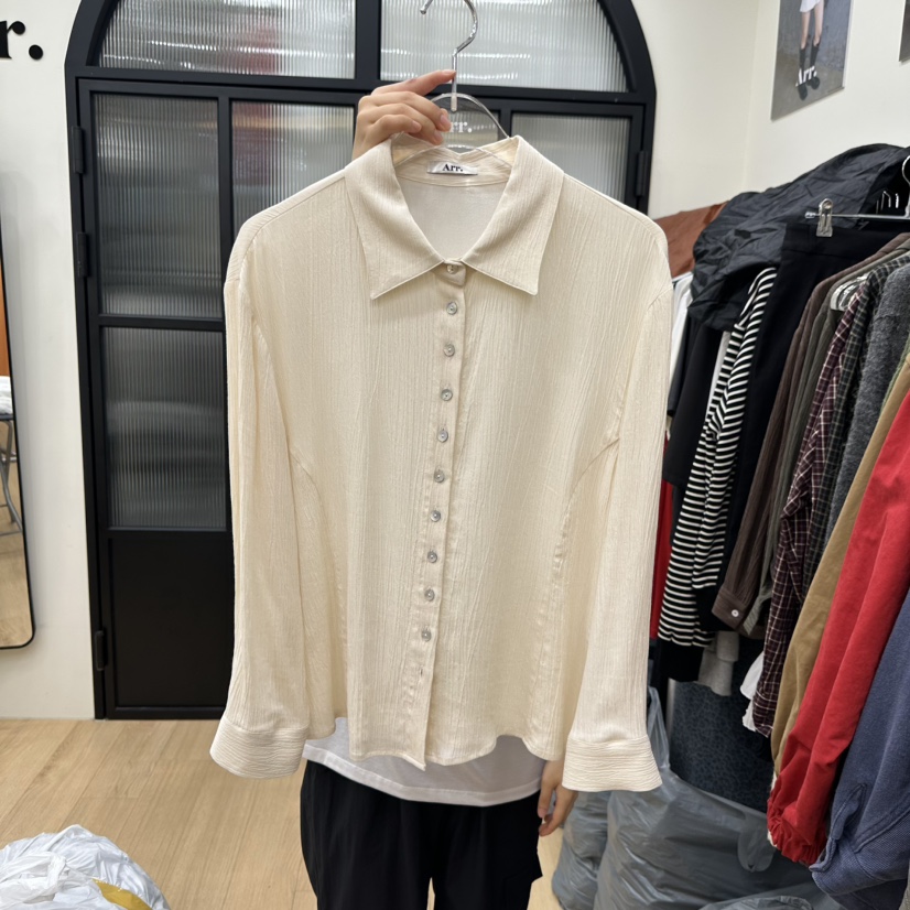 ARR東大門㊣代購女裝新品休閑真品時尚25秋夏職業襯衫蕾絲衫ARR襯衫/蕾絲衫圖色3