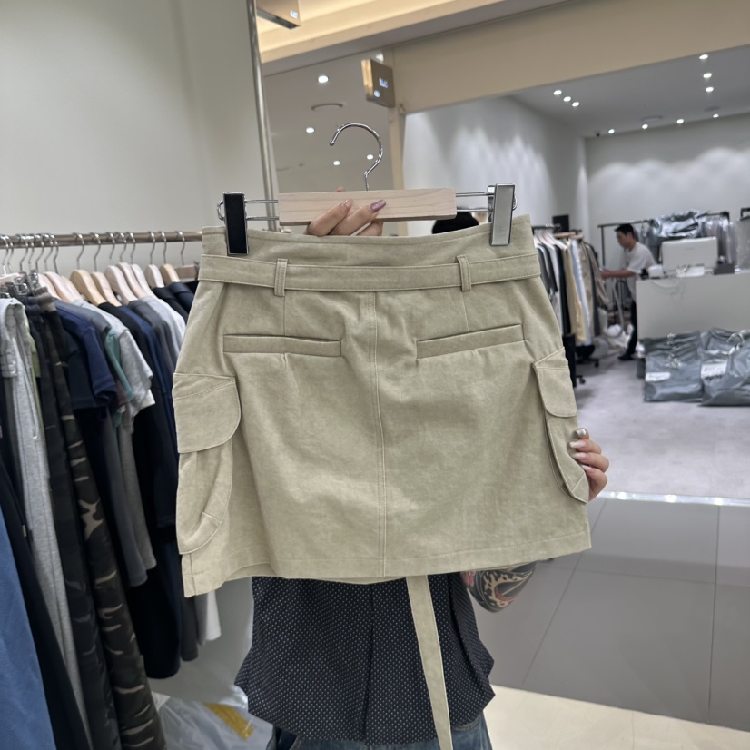 BENE東大門㊣實拍女裝新品職業熱賣25秋夏人氣時尚裙褲含腰帶BENE裙褲