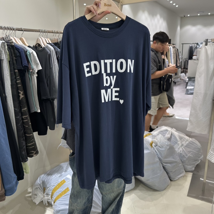 BENE韓國代購㊣女士新品真品推薦時尚職業人氣熱賣25秋夏T恤BENET恤圖色2