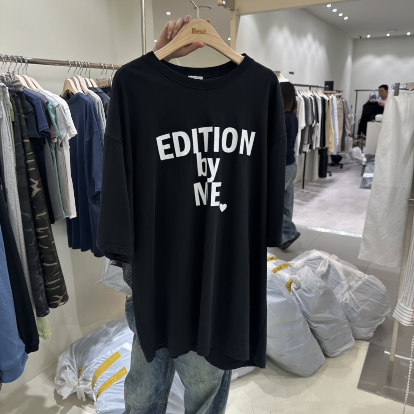 BENE韓國代購㊣女士新品真品推薦時尚職業人氣熱賣25秋夏T恤BENET恤圖色3