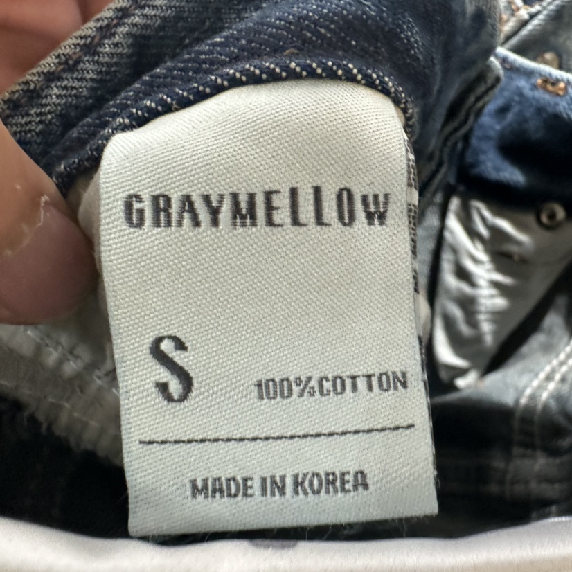 GRAYMELLOW韓國直郵㊣女士新品真品推薦休閑職業時尚牛仔褲GRAYMELLOW牛仔褲