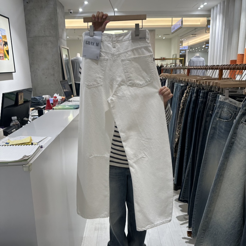 GRAYMELLOW東大門㊣直郵女士新品推薦25秋夏熱賣時尚牛仔褲GRAYMELLOW牛仔褲