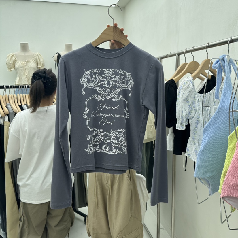 CHAV東大門㊣直郵女裝新款時尚人氣熱賣休閑推薦真品長袖T恤CHAV長袖T恤圖色2