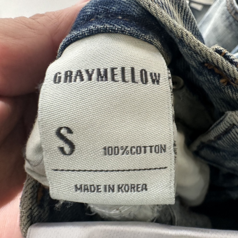 GRAYMELLOW東大門㊣實拍女裝新品推薦真品職業休閑熱賣牛仔褲GRAYMELLOW牛仔褲