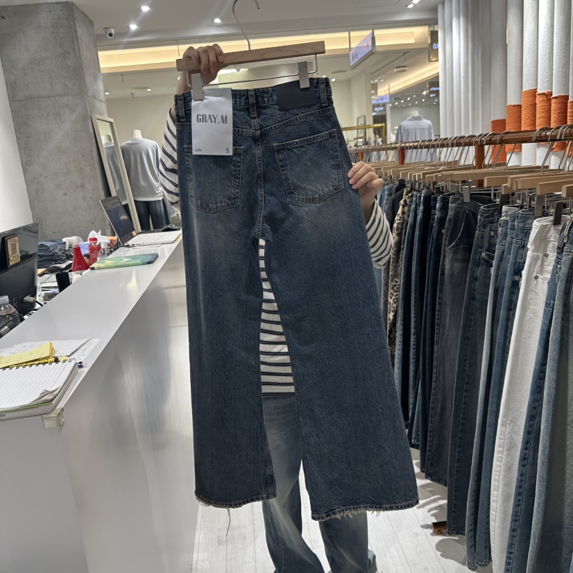 GRAYMELLOW東大門㊣直郵女裝新款職業推薦時尚休閑熱賣牛仔褲GRAYMELLOW牛仔褲