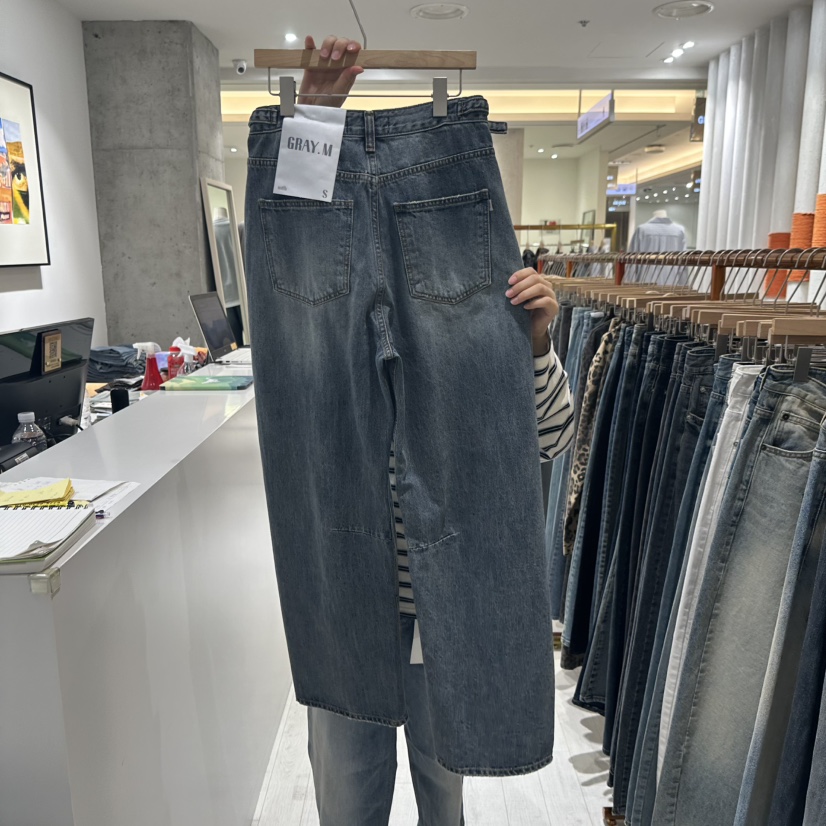 GRAYMELLOW東大門㊣代購女士新品時尚人氣熱賣推薦職業牛仔褲GRAYMELLOW牛仔褲