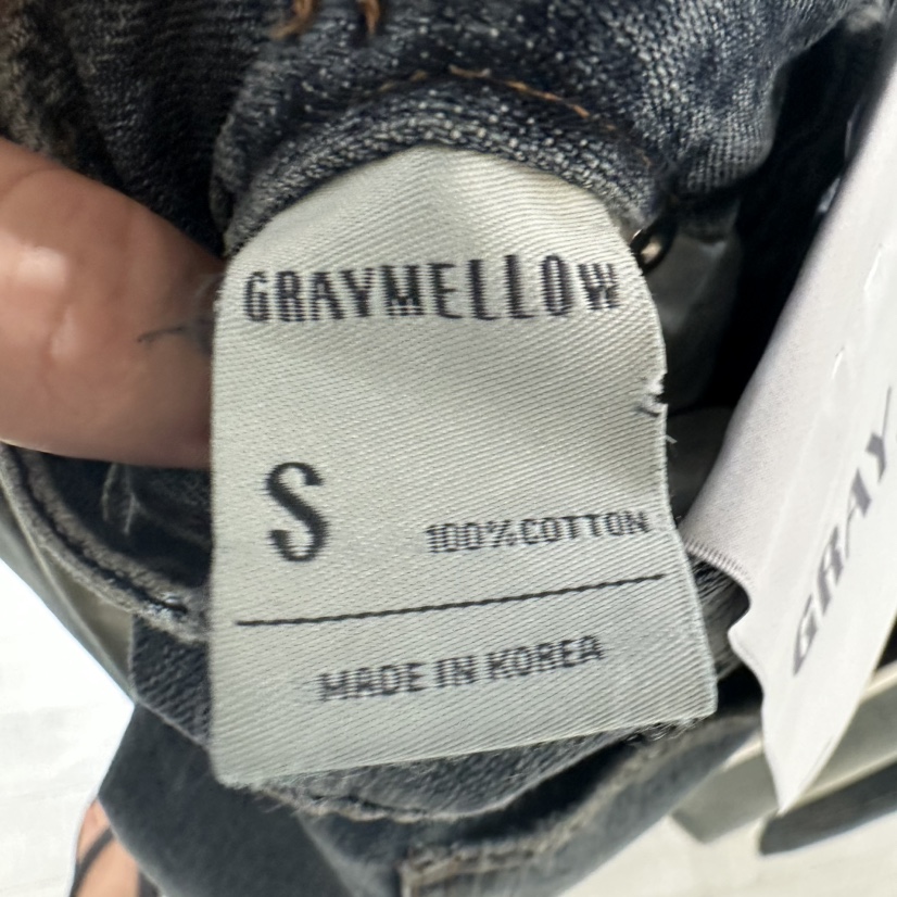 GRAYMELLOW東大門㊣代購女士新品時尚人氣熱賣推薦職業牛仔褲GRAYMELLOW牛仔褲