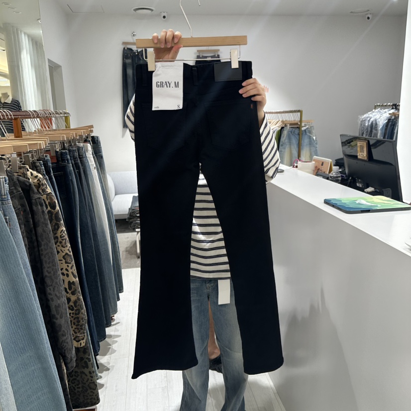 GRAYMELLOW東大門㊣實拍女裝新款推薦時尚人氣25秋夏牛仔褲GRAYMELLOW牛仔褲