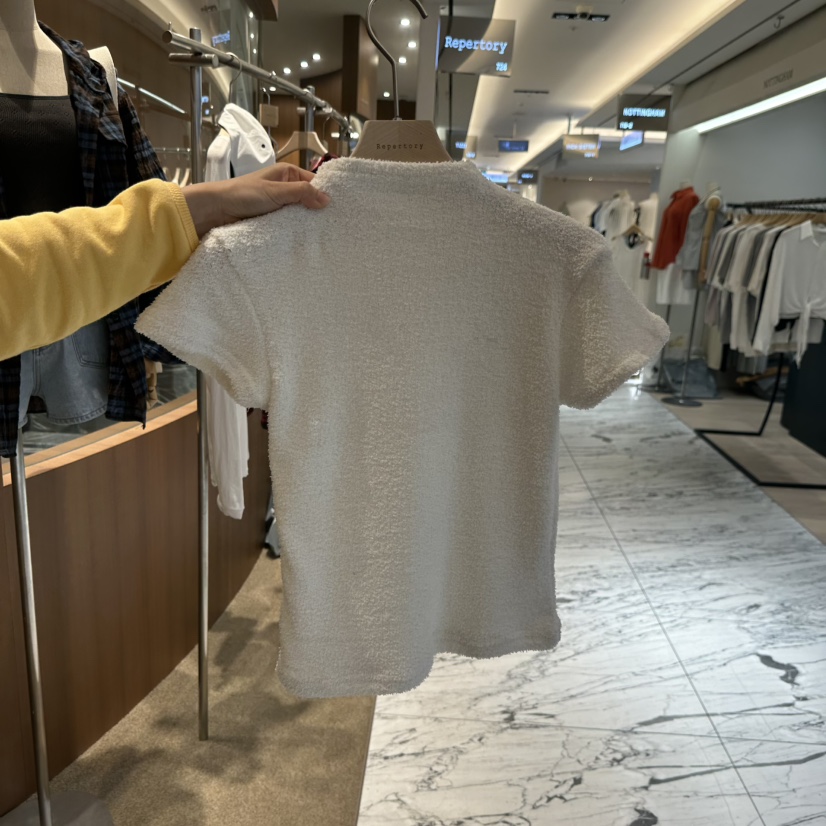 REPERTORY韓國代購㊣女裝新品熱賣時尚真品25秋夏職業推薦T恤REPERTORYT恤圖色2