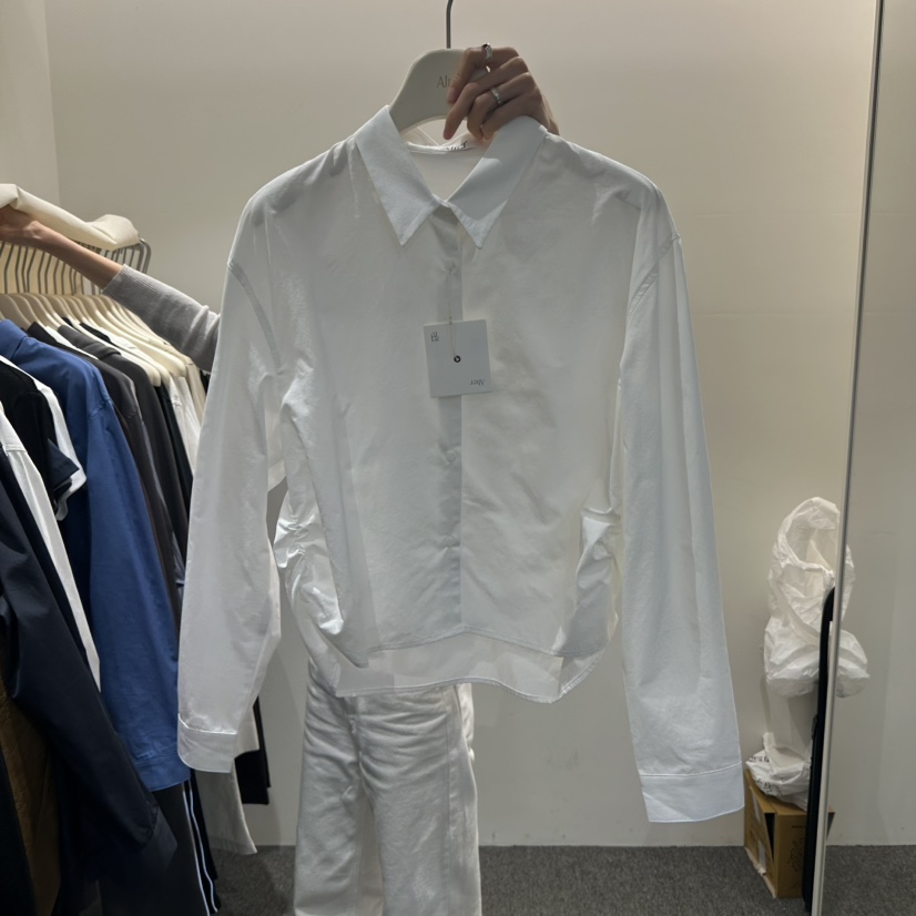 ALTER韓國代購㊣女裝新品25秋夏職業熱賣人氣推薦襯衫蕾絲衫Alter襯衫/蕾絲衫圖色2