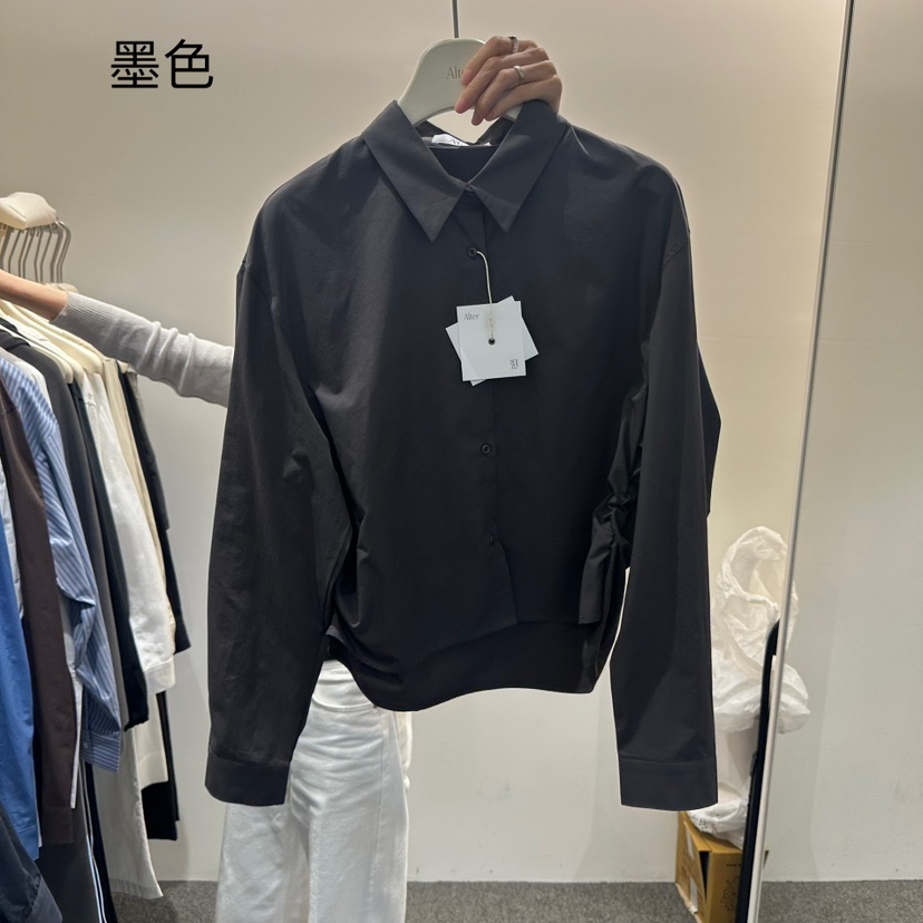 ALTER韓國代購㊣女裝新品25秋夏職業熱賣人氣推薦襯衫蕾絲衫Alter襯衫/蕾絲衫圖色4