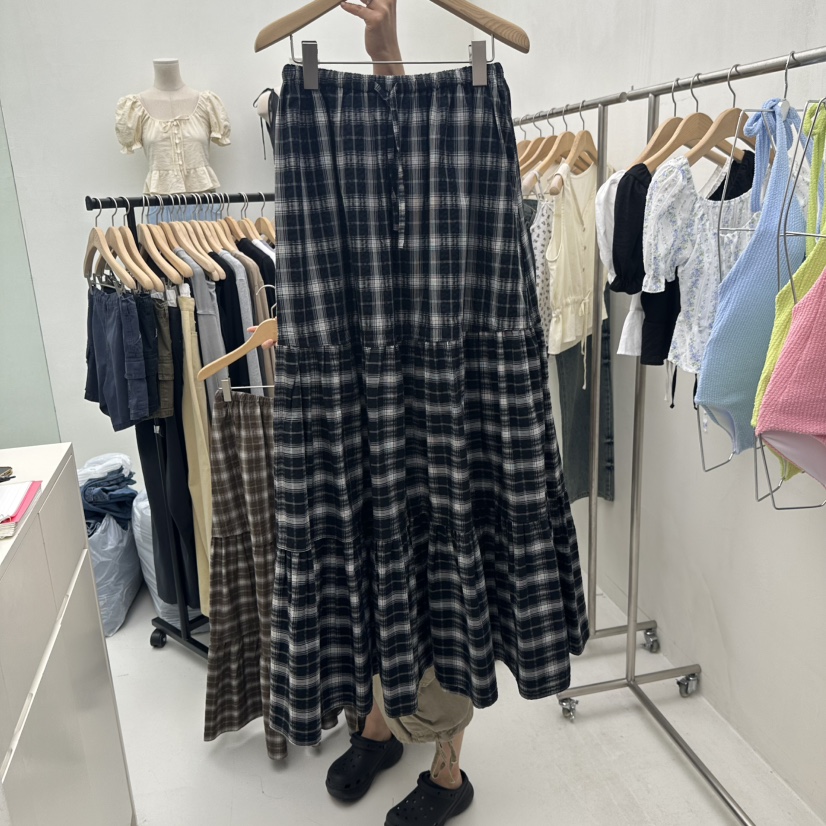 CHAV東大門㊣實拍女裝新品熱賣人氣時尚推薦職業真品25秋夏長裙CHAV長裙圖色2