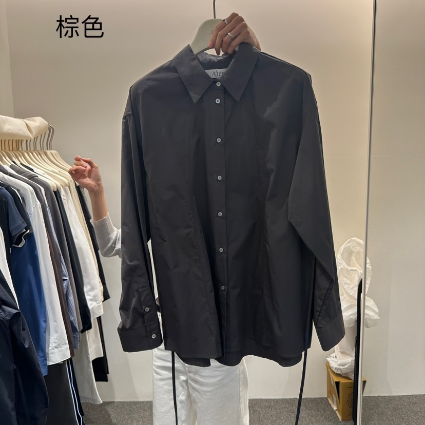 ALTER東大門㊣直郵女士新品熱賣人氣休閑25秋夏時尚襯衫蕾絲衫Alter襯衫/蕾絲衫圖色2