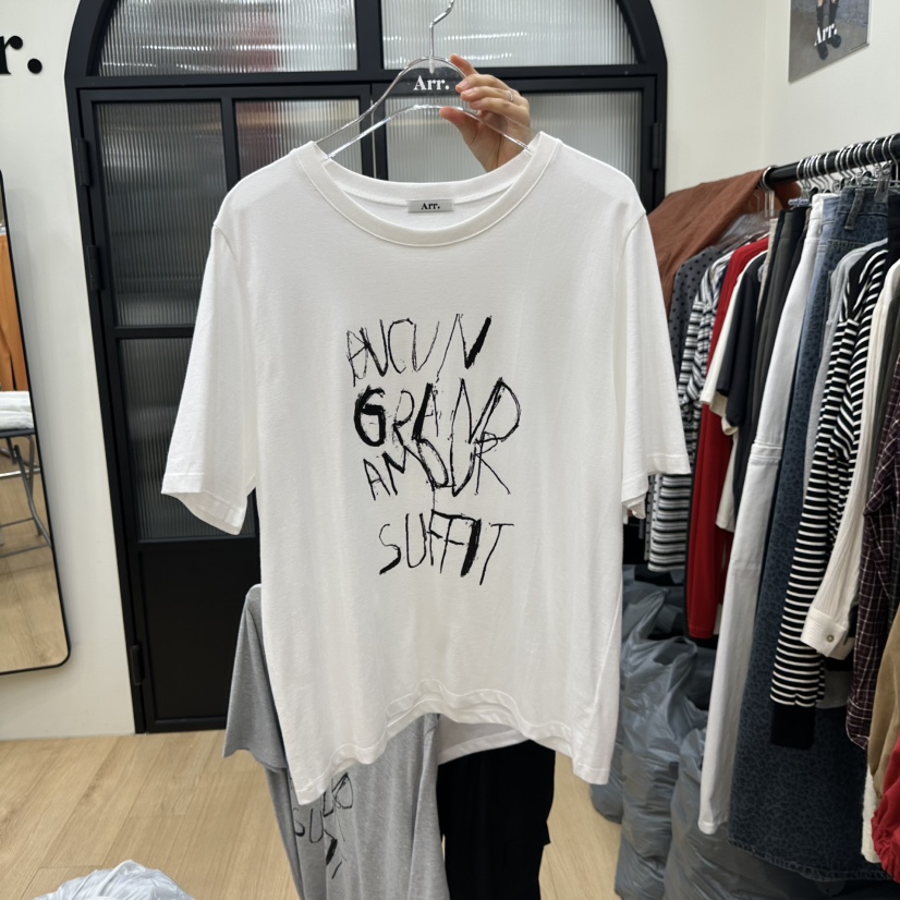 ARR韓國直郵㊣女裝新款推薦時尚熱賣職業休閑25秋夏人氣T恤ARRT恤圖色2