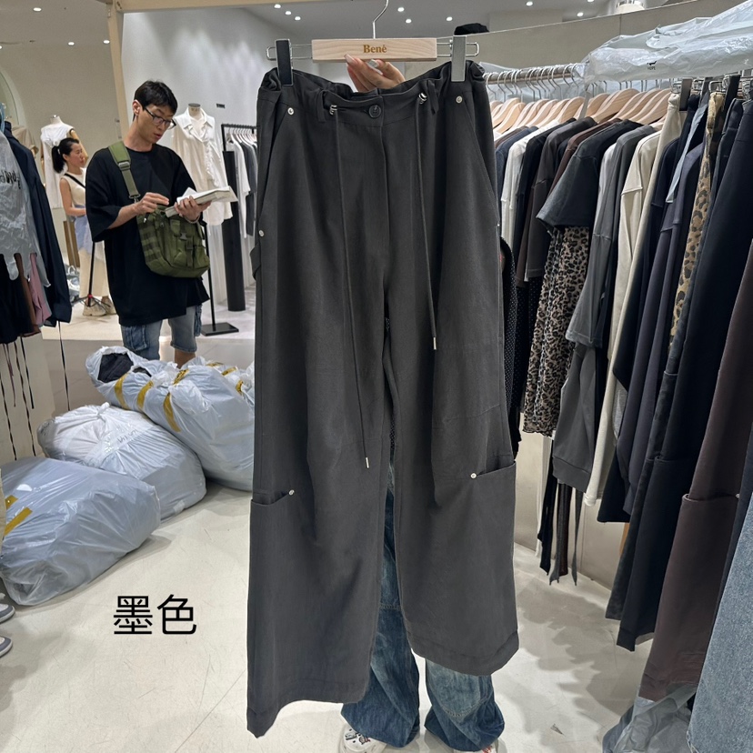 BENE東大門㊣實拍女裝新品休閑推薦熱賣時尚人氣休閑褲工裝褲BENE休閑褲圖色3