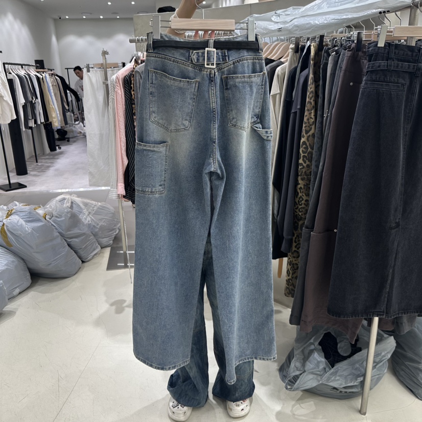 BENE東大門㊣直郵女裝新品職業時尚休閑推薦牛仔褲不含腰帶BENE牛仔褲