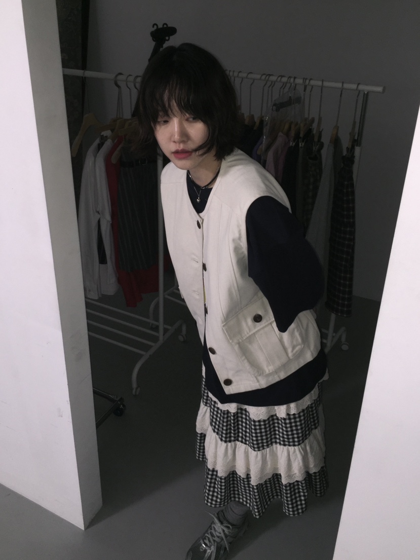 ARCHIVE-P韓國代購㊣女裝新品推薦人氣休閑職業真品時尚馬甲ARCHIVE-P馬甲
