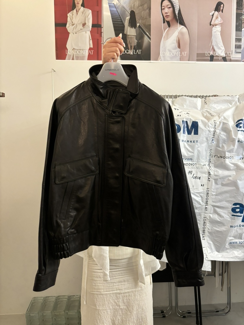 LONDON FLAT韓國代購㊣女裝新品人氣推薦熱賣25秋夏休閑夾克LONDON FLAT夾克圖色1